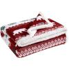 imageEddie Bauer  Throw Blanket Embossed Ultra Soft Plush Bedding Luxurious Bedding Set OekoTex Certified Geese Green 50quot x 70quotGrizzly Peak Red