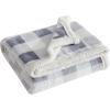imageEddie Bauer  Throw Blanket Embossed Ultra Soft Plush Bedding Luxurious Bedding Set OekoTex Certified Geese Green 50quot x 70quotMountain Plaid Chrome