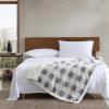 imageEddie Bauer  Throw Blanket Embossed Ultra Soft Plush Bedding Luxurious Bedding Set OekoTex Certified Geese Green 50quot x 70quotMountain Plaid Chrome