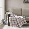 imageEddie Bauer  Throw Blanket Embossed Ultra Soft Plush Bedding Luxurious Bedding Set OekoTex Certified Geese Green 50quot x 70quotNew Castle RedGreyIvory
