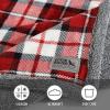 imageEddie Bauer  Throw Blanket Embossed Ultra Soft Plush Bedding Luxurious Bedding Set OekoTex Certified Geese Green 50quot x 70quotParkwood Plaid Red