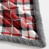 imageEddie Bauer  Throw Blanket Embossed Ultra Soft Plush Bedding Luxurious Bedding Set OekoTex Certified Geese Green 50quot x 70quotParkwood Plaid Red