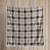 imageEddie Bauer  Throw Blanket Embossed Ultra Soft Plush Bedding Luxurious Bedding Set OekoTex Certified Geese Green 50quot x 70quotRugged Plaid Beige