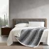 imageEddie Bauer  Throw Blanket Embossed Ultra Soft Plush Bedding Luxurious Bedding Set OekoTex Certified Geese Green 50quot x 70quotSan Juan Grey