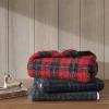 imageEddie Bauer  Throw Blanket Embossed Ultra Soft Plush Bedding Luxurious Bedding Set OekoTex Certified Geese Green 50quot x 70quotTarrytown Plaid Green