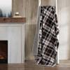 imageEddie Bauer  Throw Blanket Embossed Ultra Soft Plush Bedding Luxurious Bedding Set OekoTex Certified Geese Green 50quot x 70quotTrailhead Plaid Brown