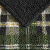 imageEddie Bauer  Throw Blanket Embossed Ultra Soft Plush Bedding Luxurious Bedding Set OekoTex Certified Geese Green 50quot x 70quotTrailhead Plaid Green