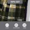 imageEddie Bauer  Throw Blanket Embossed Ultra Soft Plush Bedding Luxurious Bedding Set OekoTex Certified Geese Green 50quot x 70quotTrailhead Plaid Green