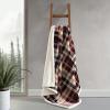 imageEddie Bauer  Throw Blanket Embossed Ultra Soft Plush Bedding Luxurious Bedding Set OekoTex Certified Geese Green 50quot x 70quotTrailhead Plaid Red