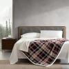 imageEddie Bauer  Throw Blanket Embossed Ultra Soft Plush Bedding Luxurious Bedding Set OekoTex Certified Geese Green 50quot x 70quotTrailhead Plaid Red