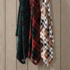 imageEddie Bauer  Throw Blanket Embossed Ultra Soft Plush Bedding Luxurious Bedding Set OekoTex Certified Geese Green 50quot x 70quotTrailhead Plaid Red