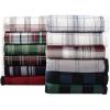 imageEddie Bauer  Throw Blanket Embossed Ultra Soft Plush Bedding Luxurious Bedding Set OekoTex Certified Geese Green 50quot x 70quotTrailhead Plaid Red