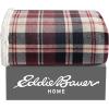 imageEddie Bauer  Throw Blanket Embossed Ultra Soft Plush Bedding Luxurious Bedding Set OekoTex Certified Geese Green 50quot x 70quotTrailhead Plaid Red