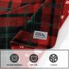 imageEddie Bauer  Throw Blanket Embossed Ultra Soft Plush Bedding Luxurious Bedding Set OekoTex Certified Geese Green 50quot x 70quotTrailhead Plaid Red