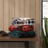imageEddie Bauer  Throw Blanket Embossed Ultra Soft Plush Bedding Luxurious Bedding Set OekoTex Certified Geese Green 50quot x 70quotTrailhead Plaid Red