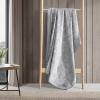 imageEddie Bauer  Throw Blanket Embossed Ultra Soft Plush Bedding Luxurious Bedding Set OekoTex Certified Geese Green 50quot x 70quotWoodblock Floral Grey