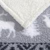 imageEddie Bauer  Throw Blanket Embossed Ultra Soft Plush Bedding Luxurious Bedding Set OekoTex Certified Geese Green 50quot x 70quotWoodland Fair Isle GreyWhite