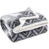 imageEddie Bauer  Throw Blanket Embossed Ultra Soft Plush Bedding Luxurious Bedding Set OekoTex Certified Geese Green 50quot x 70quotWoodland Fair Isle GreyWhite