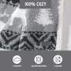 imageEddie Bauer  Throw Blanket Embossed Ultra Soft Plush Bedding Luxurious Bedding Set OekoTex Certified Geese Green 50quot x 70quotWoodland Fair Isle GreyWhite