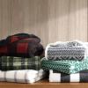 imageEddie Bauer  Throw Blanket Embossed Ultra Soft Plush Bedding Luxurious Bedding Set OekoTex Certified Geese Green 50quot x 70quotWoodland Fair Isle GreyWhite