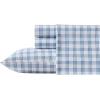 imageEddie Bauer  Twin Sheets Cotton Flannel Bedding Set Brushed For Extra Softness Cozy Home Decor Montlake Plaid TwinArrowhead Tartan Blue