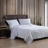 imageEddie Bauer  Twin Sheets Cotton Flannel Bedding Set Brushed For Extra Softness Cozy Home Decor Montlake Plaid TwinBeacon Hill GreyIvory