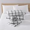 imageEddie Bauer  Twin Sheets Cotton Flannel Bedding Set Brushed For Extra Softness Cozy Home Decor Montlake Plaid TwinBunkhouse Plaid CharcoalWhite