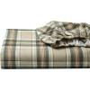 imageEddie Bauer  Twin Sheets Cotton Flannel Bedding Set Brushed For Extra Softness Cozy Home Decor Montlake Plaid TwinEdgewood Plaid GreenBeige