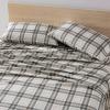 imageEddie Bauer  Twin Sheets Cotton Flannel Bedding Set Brushed For Extra Softness Cozy Home Decor Montlake Plaid TwinEdgewood Plaid GreenBeige