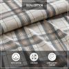 imageEddie Bauer  Twin Sheets Cotton Flannel Bedding Set Brushed For Extra Softness Cozy Home Decor Montlake Plaid TwinEdgewood Plaid GreenBeige