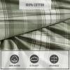 imageEddie Bauer  Twin Sheets Cotton Flannel Bedding Set Brushed For Extra Softness Cozy Home Decor Montlake Plaid TwinHeartland Plaid Green