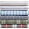 imageEddie Bauer  Twin Sheets Cotton Flannel Bedding Set Brushed For Extra Softness Cozy Home Decor Montlake Plaid TwinHeartland Plaid Green