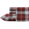 imageEddie Bauer  Twin Sheets Cotton Flannel Bedding Set Brushed For Extra Softness Cozy Home Decor Montlake Plaid TwinHeartland Plaid Red