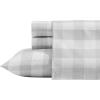 imageEddie Bauer  Twin Sheets Cotton Flannel Bedding Set Brushed For Extra Softness Cozy Home Decor Montlake Plaid TwinLakehouse Plaid GreyWhite
