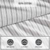imageEddie Bauer  Twin Sheets Cotton Flannel Bedding Set Brushed For Extra Softness Cozy Home Decor Montlake Plaid TwinTicking Stripe Grey