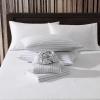 imageEddie Bauer  Twin Sheets Cotton Flannel Bedding Set Brushed For Extra Softness Cozy Home Decor Montlake Plaid TwinTicking Stripe Grey