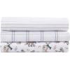 imageEddie Bauer  Twin Sheets Cotton Flannel Bedding Set Brushed For Extra Softness Cozy Home Decor Montlake Plaid TwinTrail Stripe GreyWhite