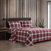 imageEddie Bauer  Twin Sheets Cotton Flannel Bedding Set Brushed For Extra Softness Cozy Home Decor Montlake Plaid TwinHeartland Plaid Red