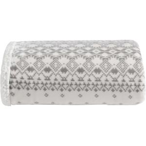 imageEddie Bauer  Throw Blanket Embossed Ultra Soft Plush Bedding Luxurious Bedding Set OekoTex Certified Geese Green 50quot x 70quotFair Isle Peak