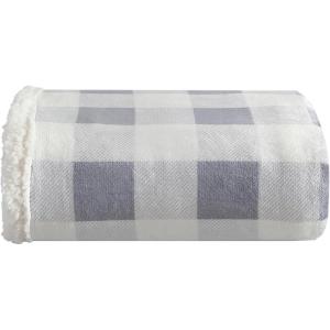 imageEddie Bauer  Throw Blanket Embossed Ultra Soft Plush Bedding Luxurious Bedding Set OekoTex Certified Geese Green 50quot x 70quotMountain Plaid Chrome