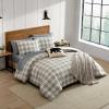 imageEddie Bauer  Twin Bedding Comforter Sets Naturally Soft ampamp Smooth Cotton Bedding wMatching Pillowcase Reversible 2 Piece Bed Sets Harrison BrownAshland Plaid Brown