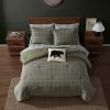 imageEddie Bauer  Twin Comforter Set Naturally Soft Cotton Flannel Bedding wMatching Pillowcase Medium Weight for Year Round Use 2 Piece Bed Sets Alpine Plaid GreenAlpine Plaid Green