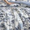imageEddie Bauer  Twin Comforter Set Super Soft Reversible Bedding with Matching Sham Buffalo Check Reverse Rustic Inspired Room Essentials Vintage Forest Toile Blue TwinVintage Toile Forest Blue