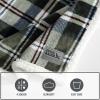 imageEddie Bauer  Blanket Super Soft ampamp Reversible Sherpa Fleece Throw Blanket Oversized Bedding for Couch or Bed Trailhead Plaid Green 50quot x 60quot