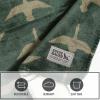 imageEddie Bauer  Blanket UltraSoft Reversible Throw Blanket for Couch or Bed Plush ampamp Oversized Bedding Griffin Plaid Solid Beige 60quot x 70quotGeese Plaid Solid Beige