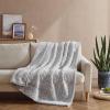 imageEddie Bauer  Heated Blanket UltraSoft Rib Plush Throw Blanket wSolid Sherpa Reverse Knitted Bedding for Couch or Bed w 4 Heat Settings ampamp Auto ShutOff Lookout Mountain Green 50quot x 70quotLookout Mountain Green