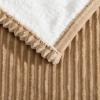 imageEddie Bauer  Heated Blanket UltraSoft Rib Plush Throw Blanket wSolid Sherpa Reverse Knitted Bedding for Couch or Bed w 4 Heat Settings ampamp Auto ShutOff Lookout Mountain Green 50quot x 70quotMountain Valley Brown