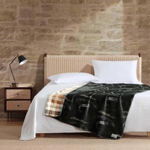 imageEddie Bauer  Blanket UltraSoft Reversible Throw Blanket for Couch or Bed Plush ampamp Oversized Bedding Griffin Plaid Solid Beige 60quot x 70quotFlying Fish Trailhead Plaid Green