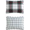 imageEddie Bauer  Twin Quilt Set Cotton Flannel Bedding with Matching Sham Rounded Corners Diamond Corner Stitch Dorm Essentials Mountain Moose GreyHoliday Plaid Flannel Red