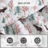imageEddie Bauer  Twin Quilt Set Cotton Flannel Bedding with Matching Sham Rounded Corners Diamond Corner Stitch Dorm Essentials Mountain Moose GreyMountain Moose Grey